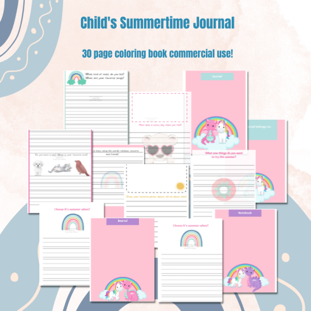 Child's Summertime journal