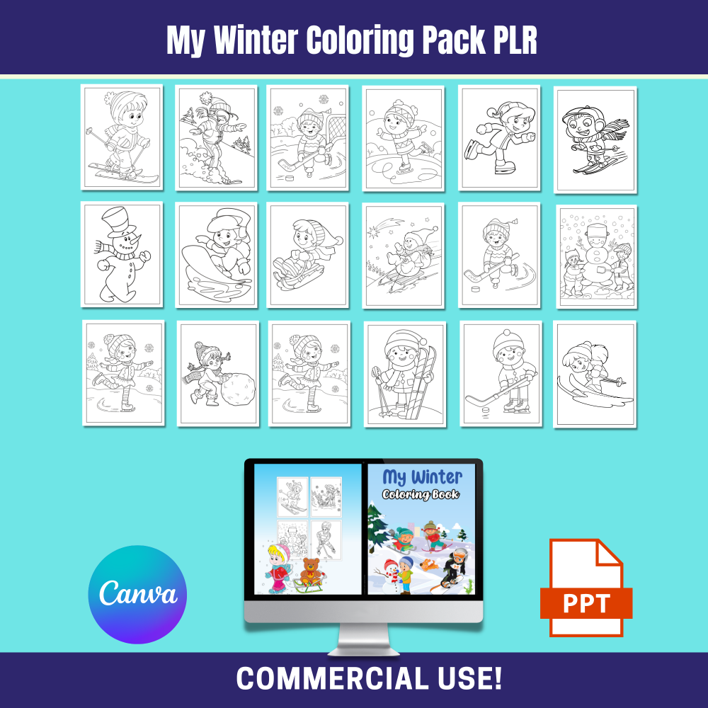 My Winter Coloring Pack PLR