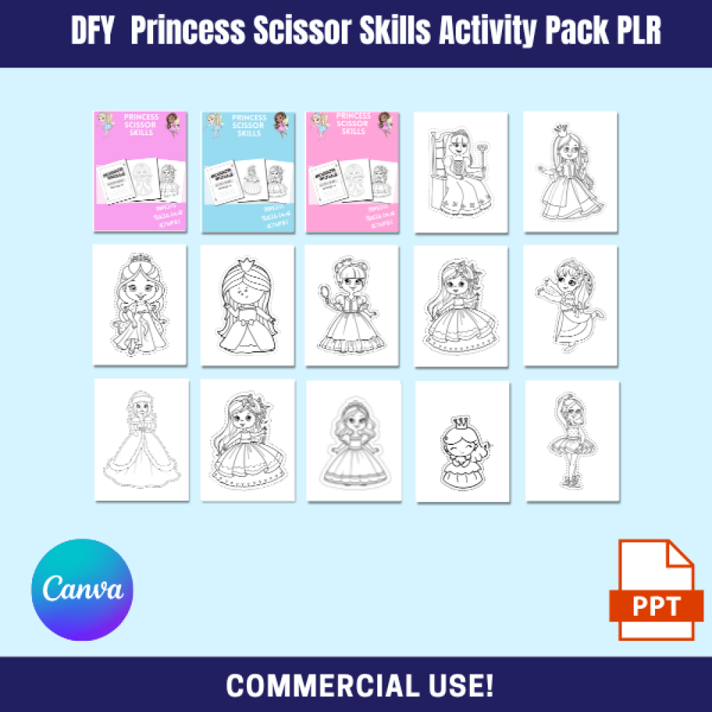 DFY Princess Scissor Skills PLR