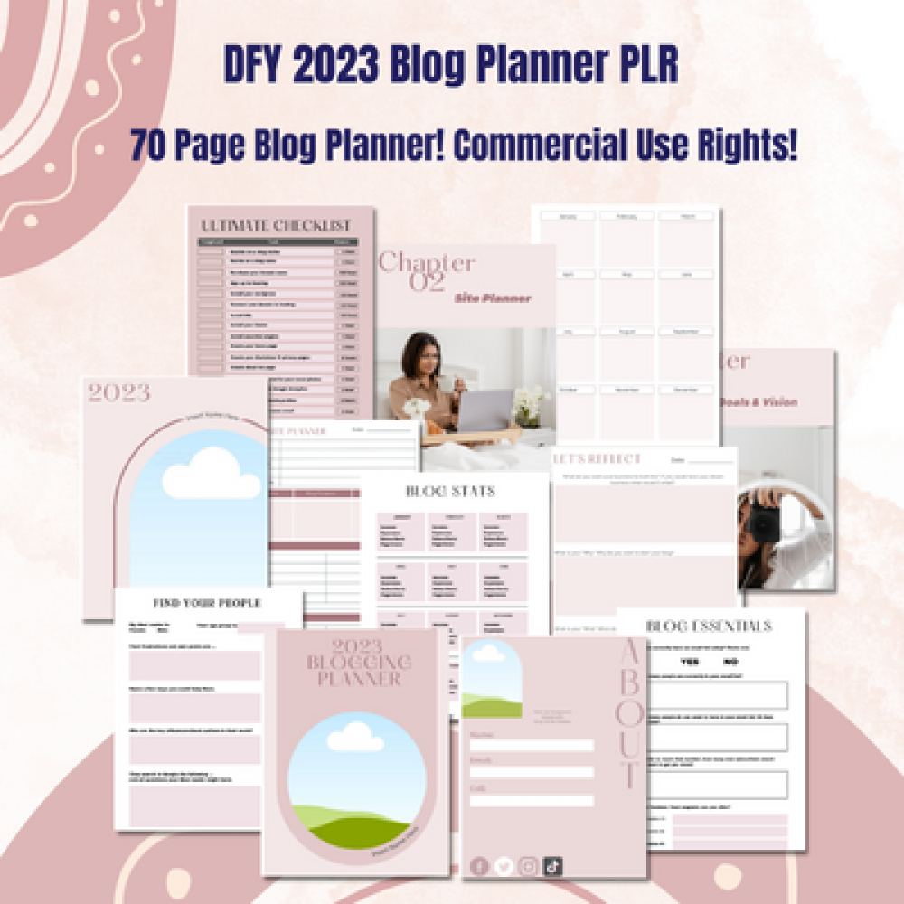DFY 2023 Blogging Planner PLR