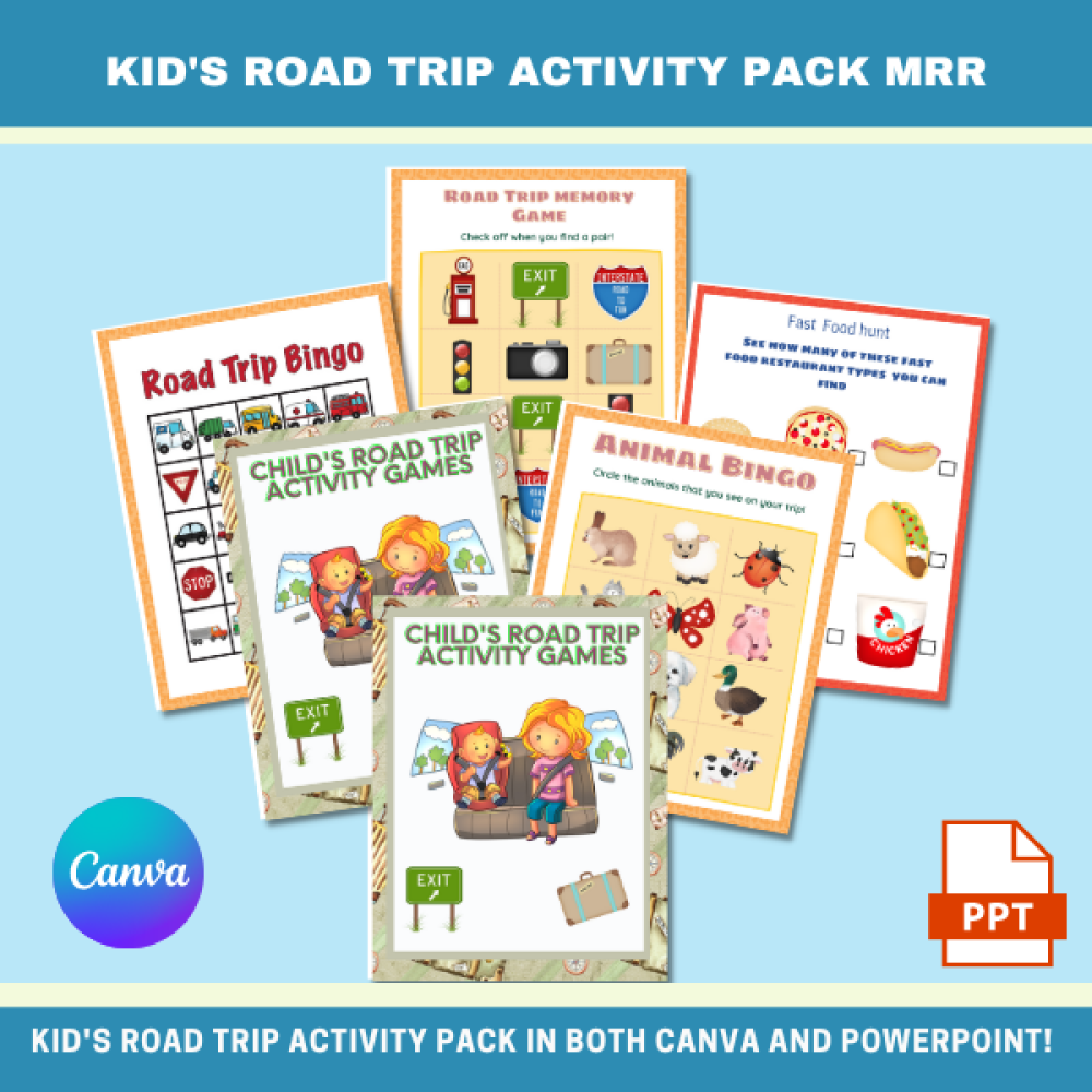 Kid's Road Trip Activity Pack MRR