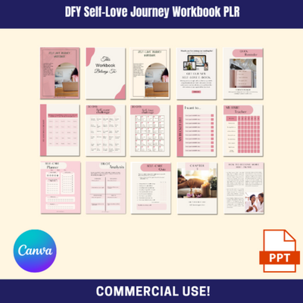 DFY My Self-Love Journey Workbook PLR (valentines workbook)