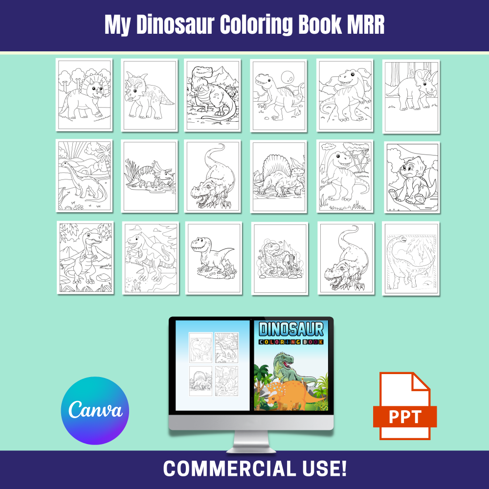 My Dinosaur Coloring Pack MRR