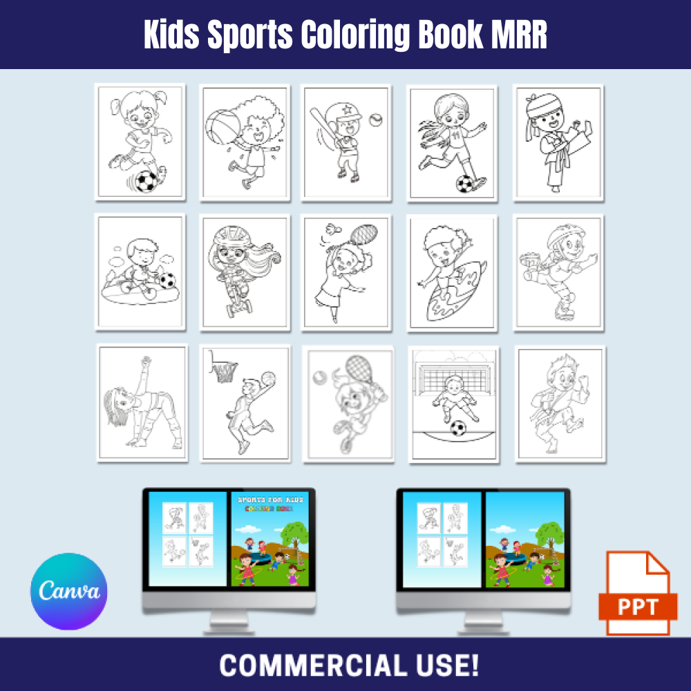 Kid's Sports Coloring Pack MRR