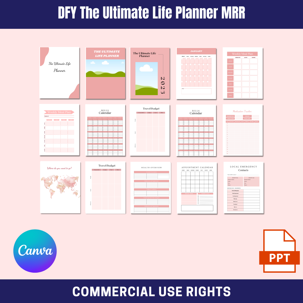 DFY Ultimate Life Planner MRR