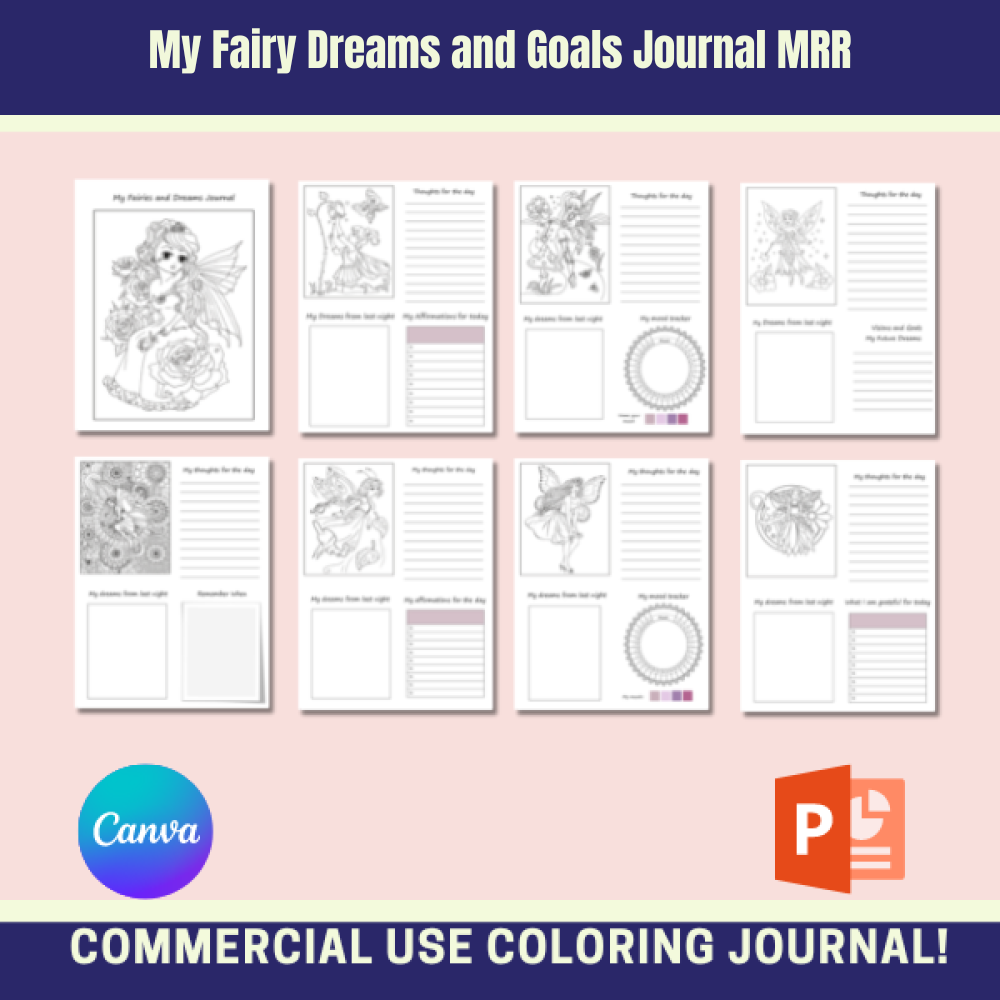 My Fairy Dreams and Goals Journal MRR