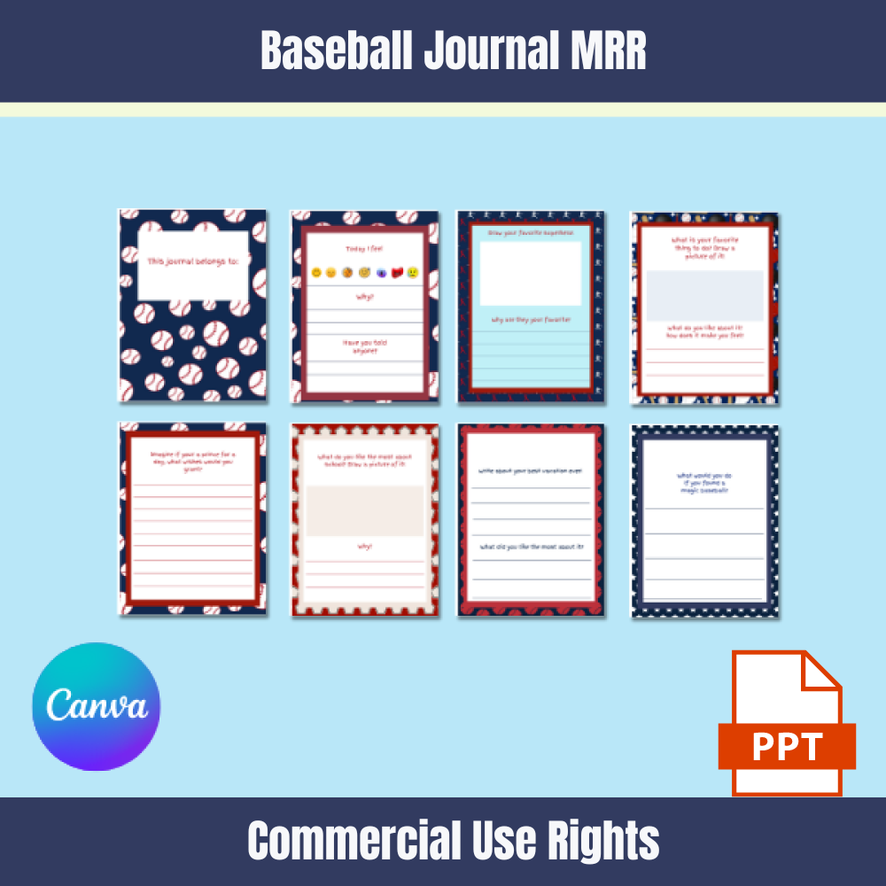 Child's Baseball Journal MRR