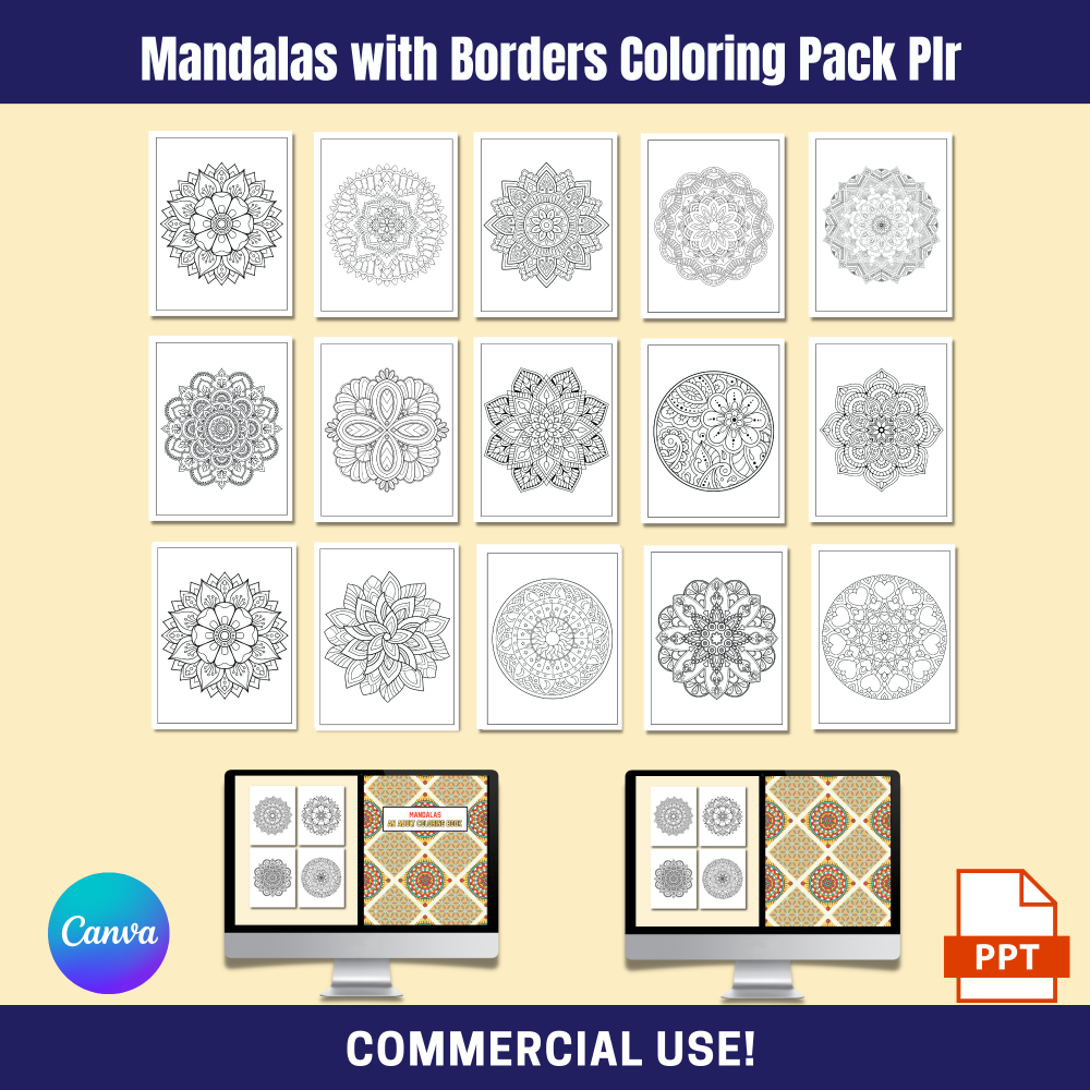 DFY Mandalas with Borders PLR