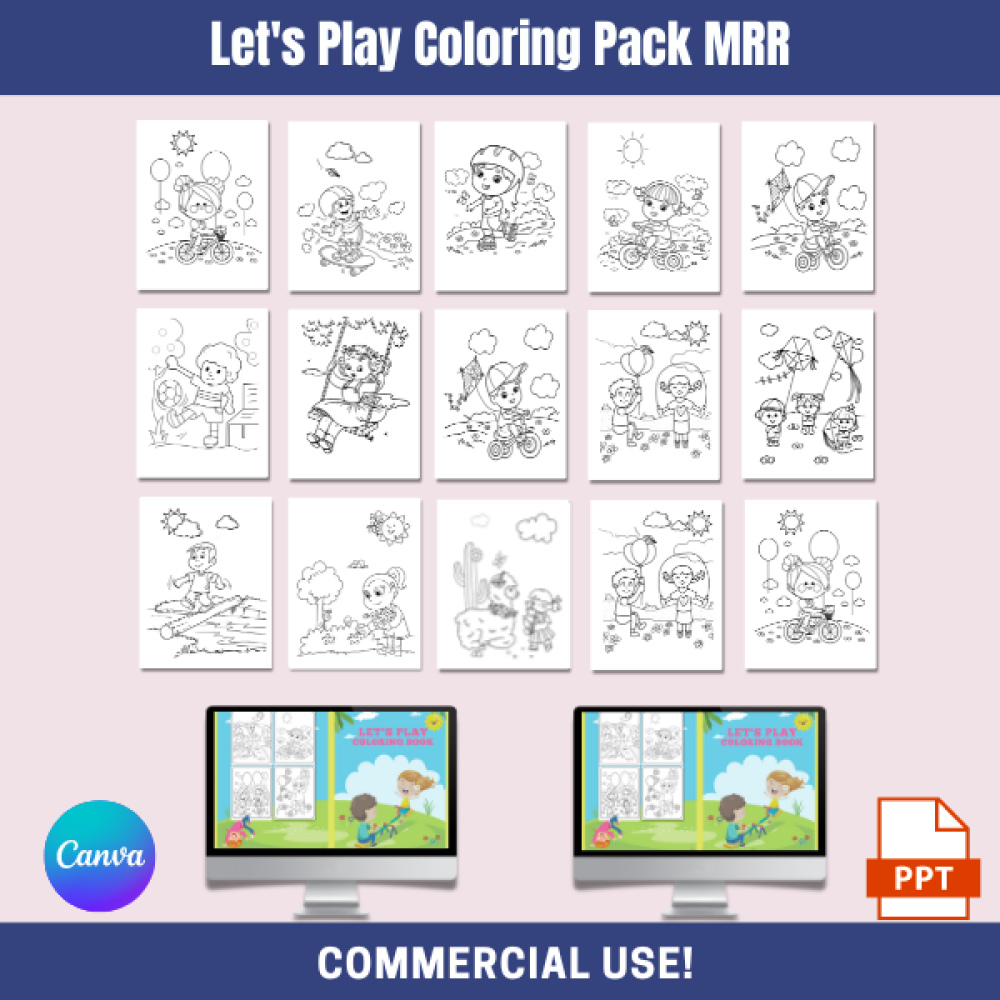 Let's Play Coloring Pack MRR
