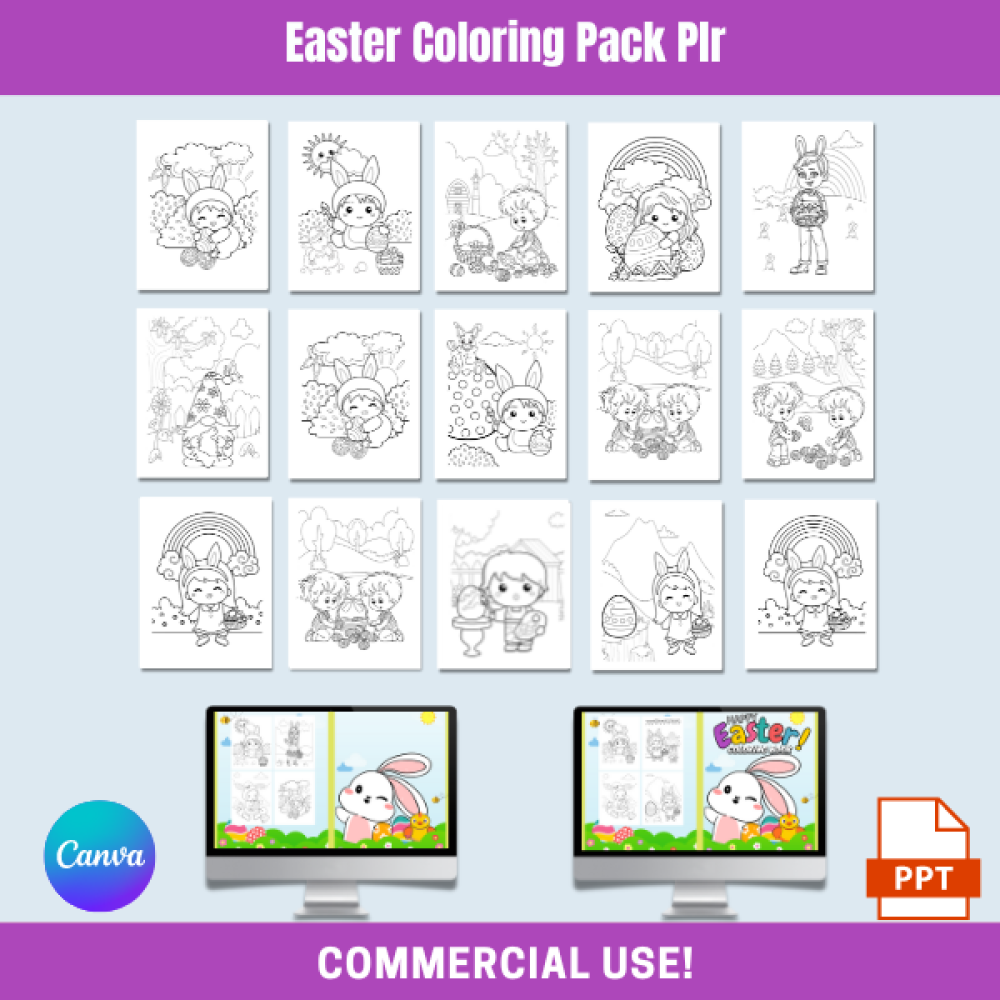 DFY Easter Coloring Pack PLR