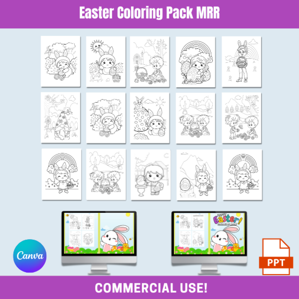 DFY Easter Coloring Pack MRR