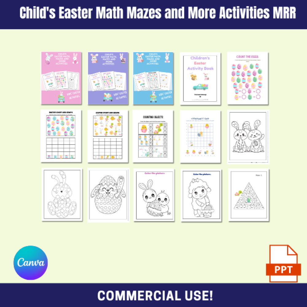 DFY Easter Math, Mazes and More MRR
