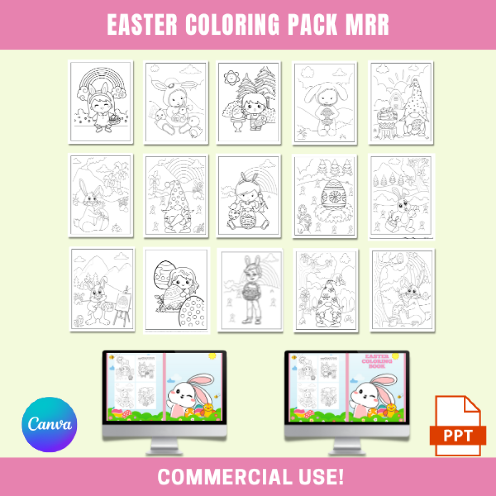 DFY Easter Coloring Pack MRR