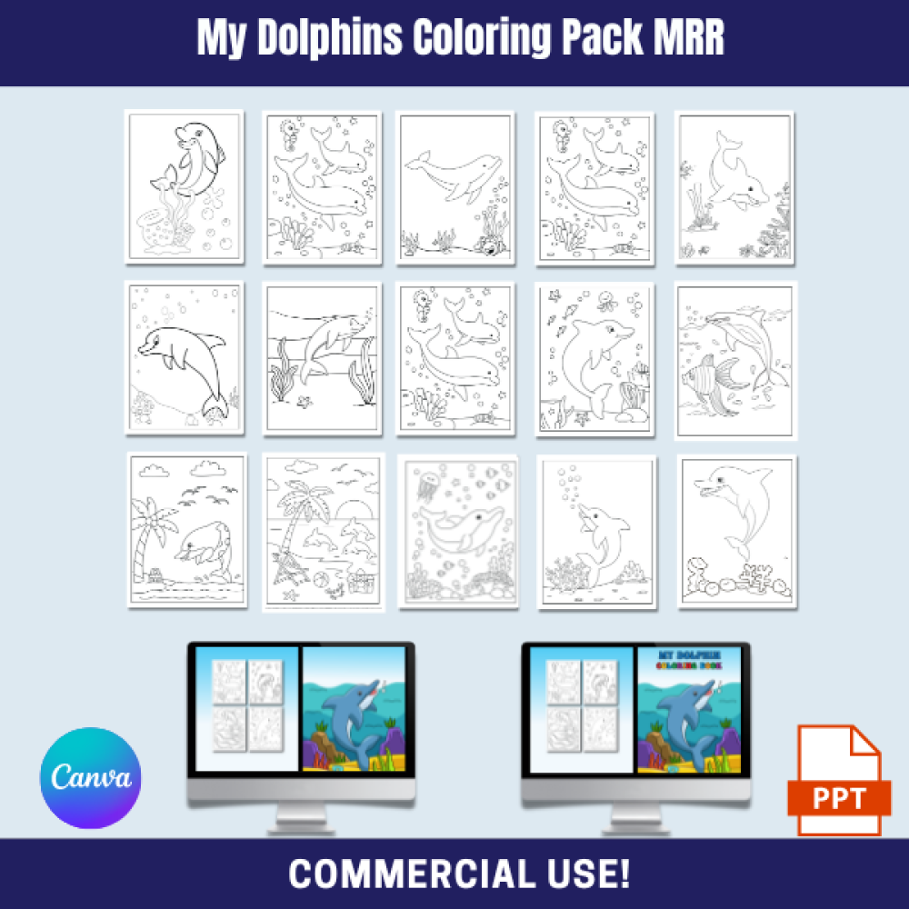 My Dolphins Coloring Pack MRR