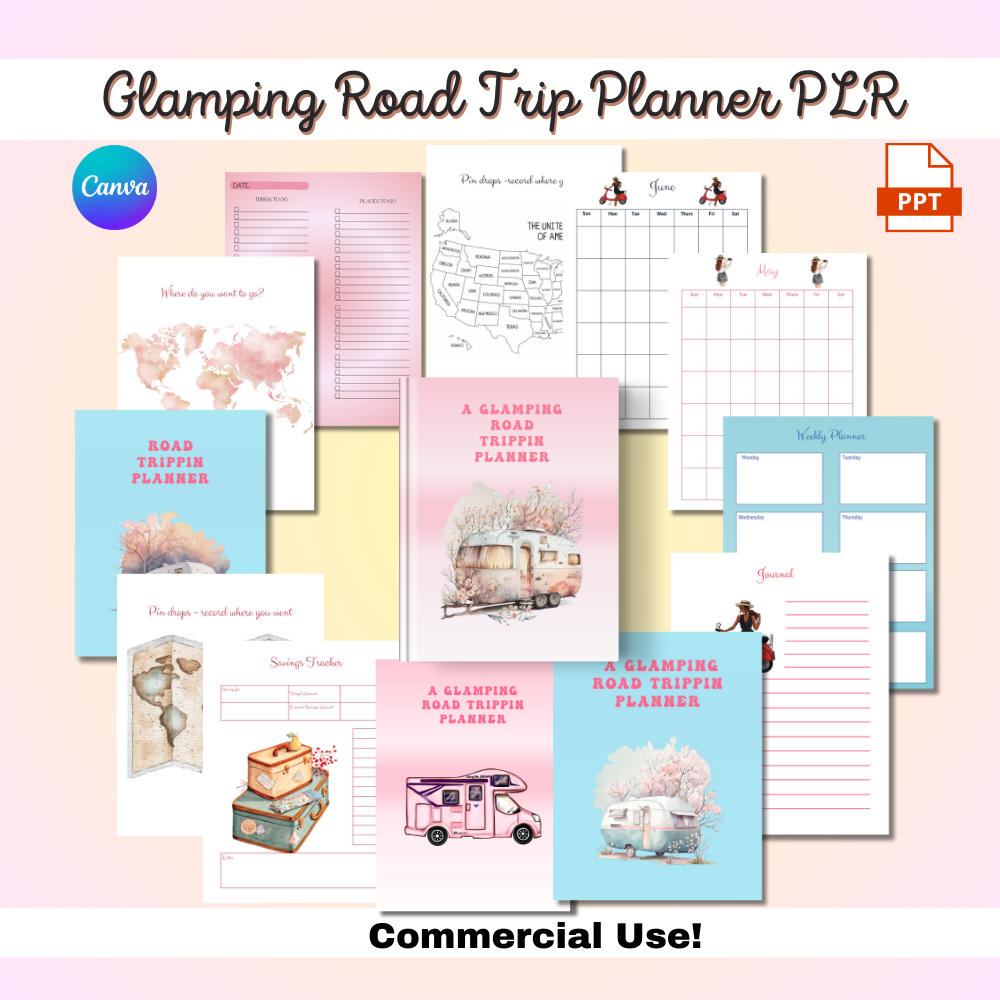 DFY Glamping Road Trip Planner PLR with PLR Reseller Rights