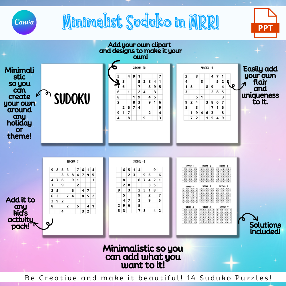 Minimalist Suduko in MRR