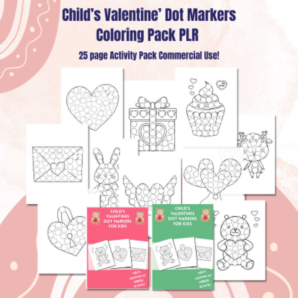 DFY Child''s Dot Markers For Kids PLR