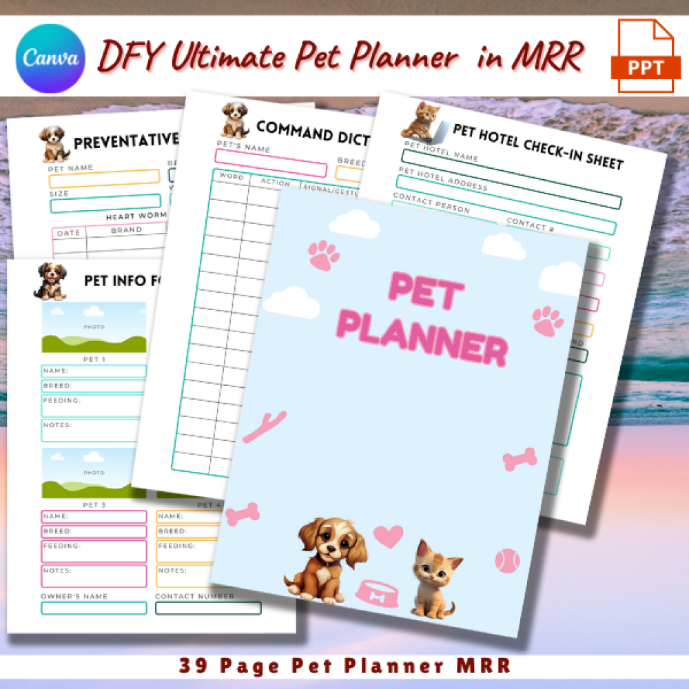 DFY Ultimate Pet Planner in MRR