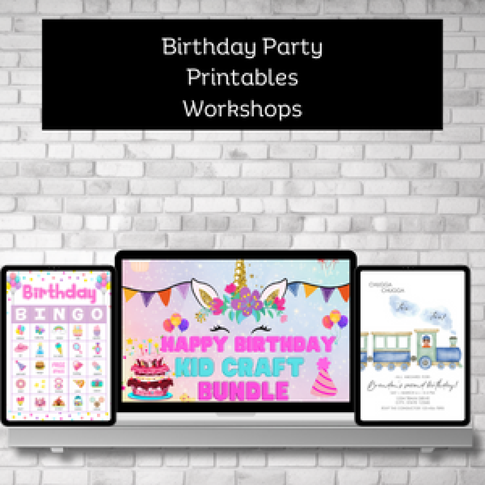 Birthday Party Printables Workshops