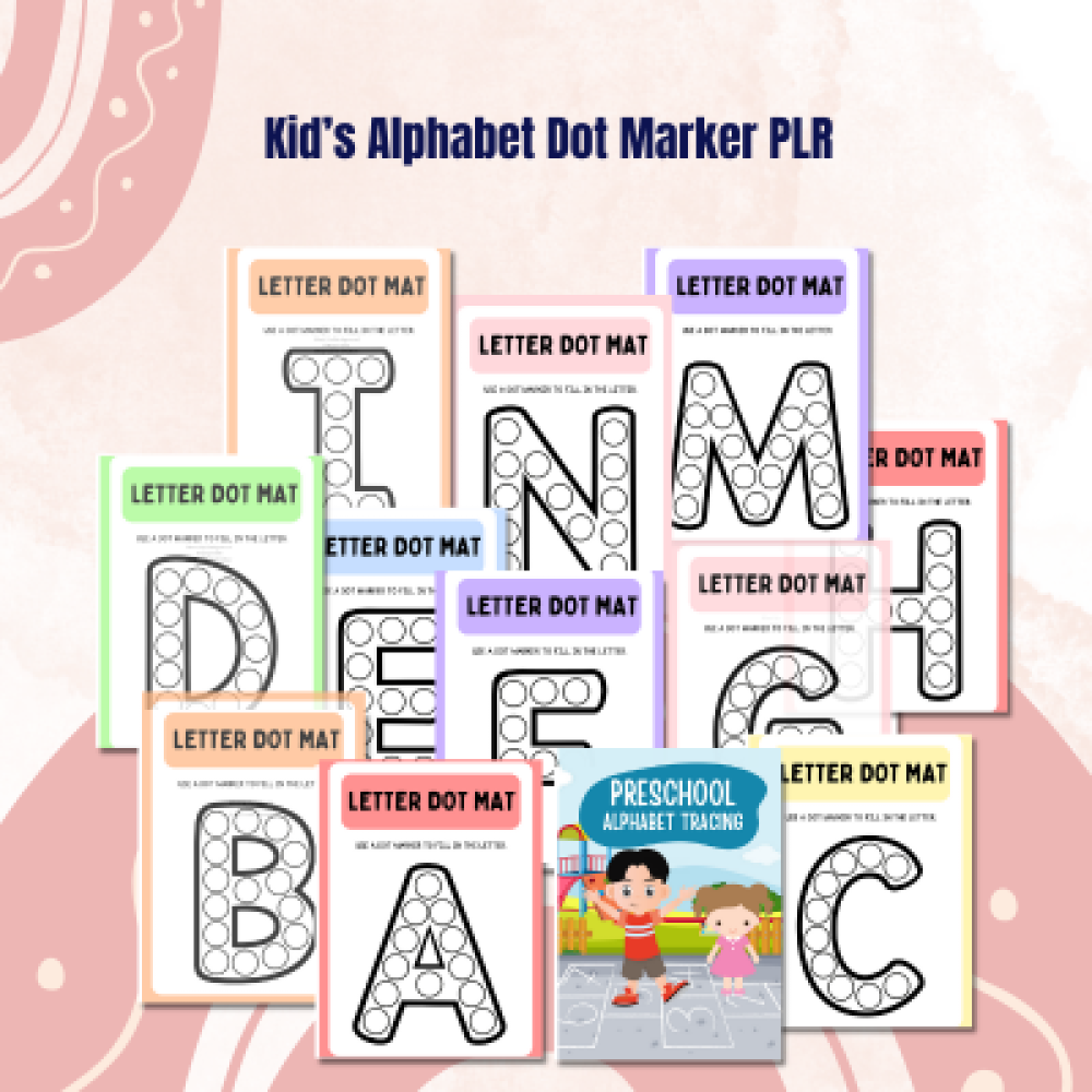 DFY Pre-k Alphabet Coloring Pack PLR