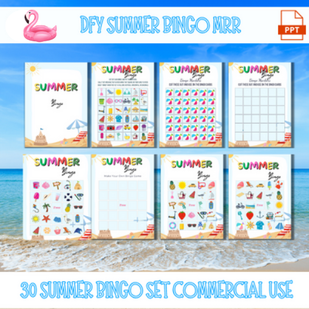DFY Summer Bingo with MRR Rights