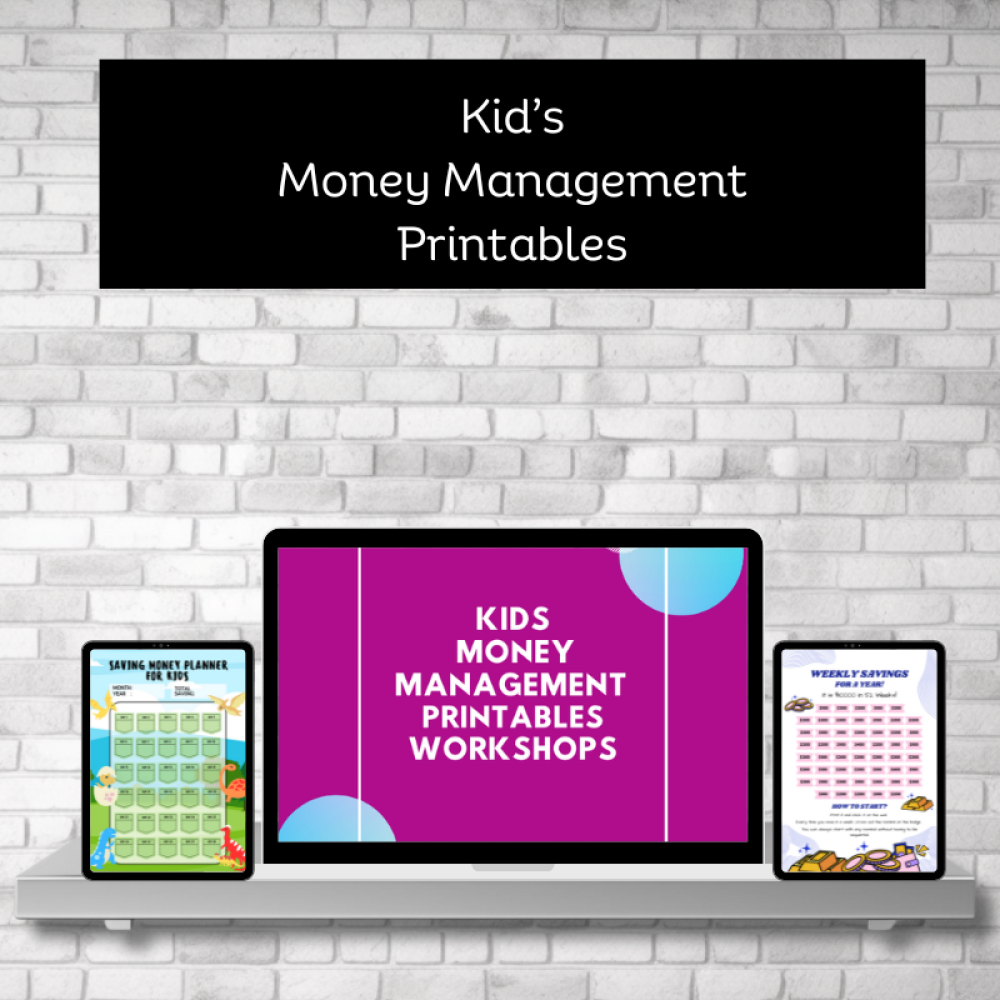 Kids Money Management Printables Workshops