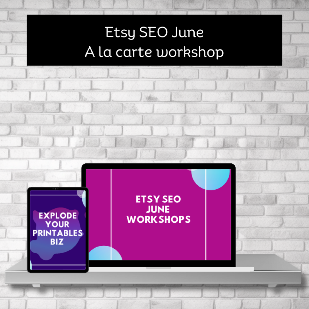 Etsy SEO Workshop June - (Single Purchase)