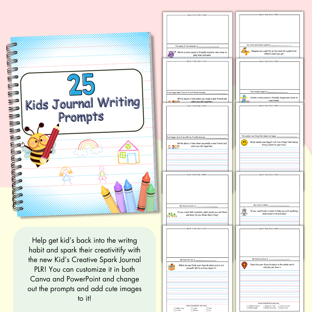 Kids Creative Sparks Journal PLR