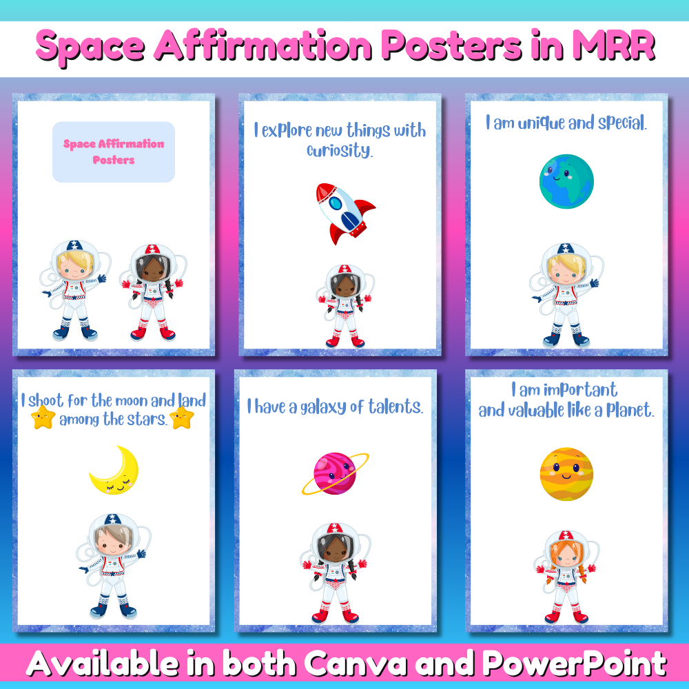 Space Affirmation Posters in MRR