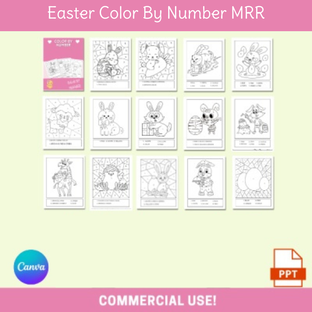 DFY Easter Color by Number Pack MRR