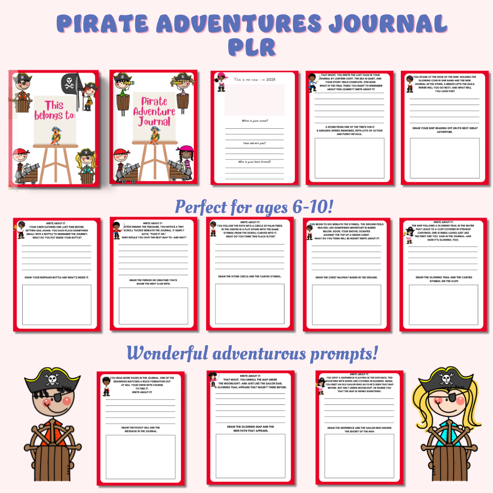 Pirate Adventures Journal PLR