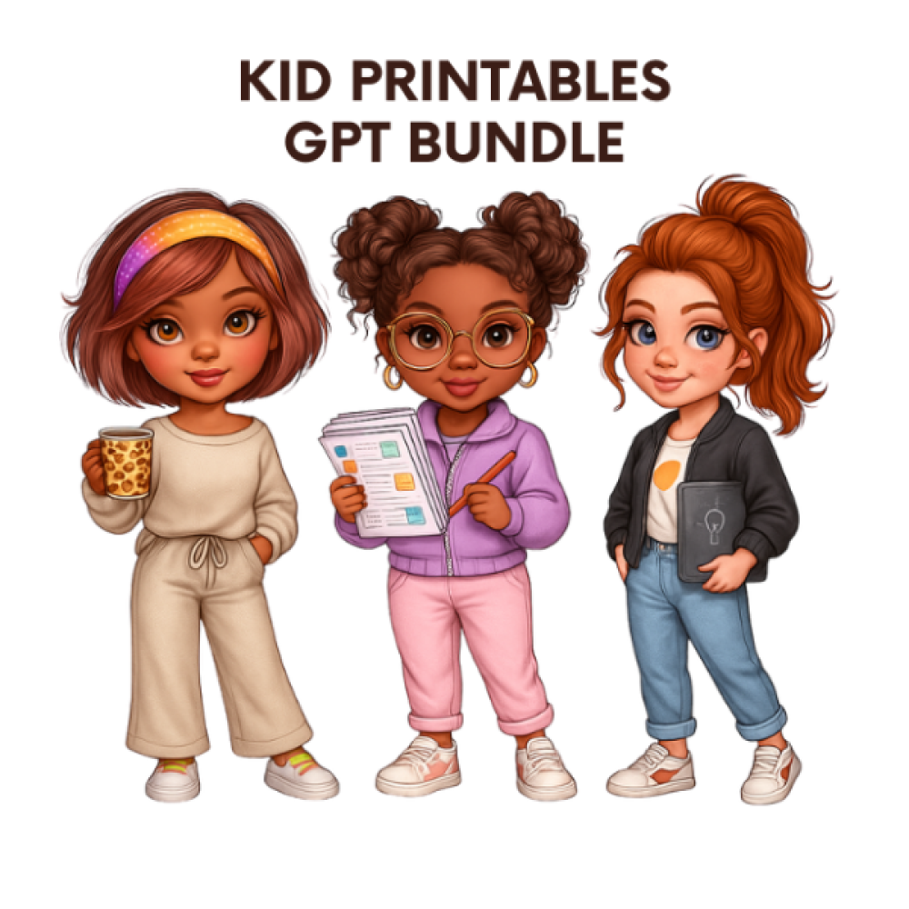 Kids Printables Creator's GPT Bundle