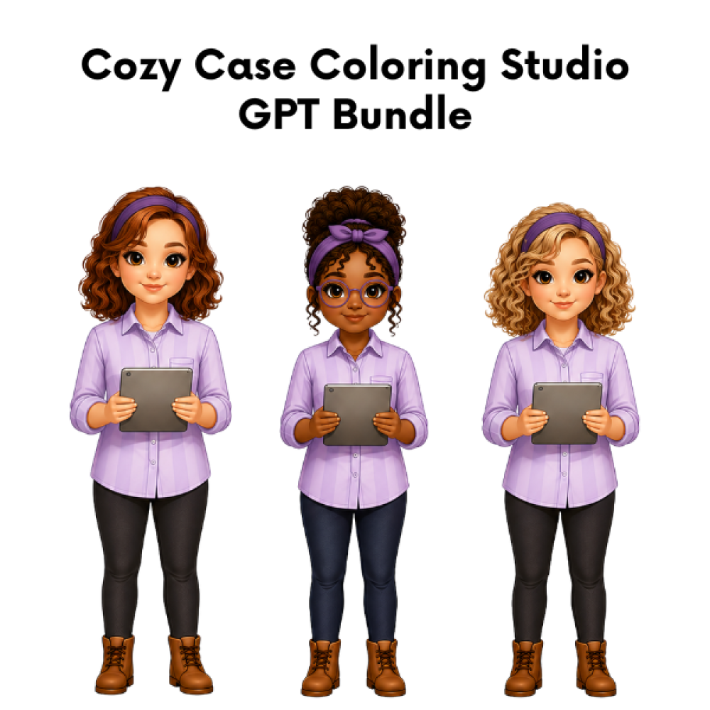 Cozy Case Coloring Studio GPT Bundle
