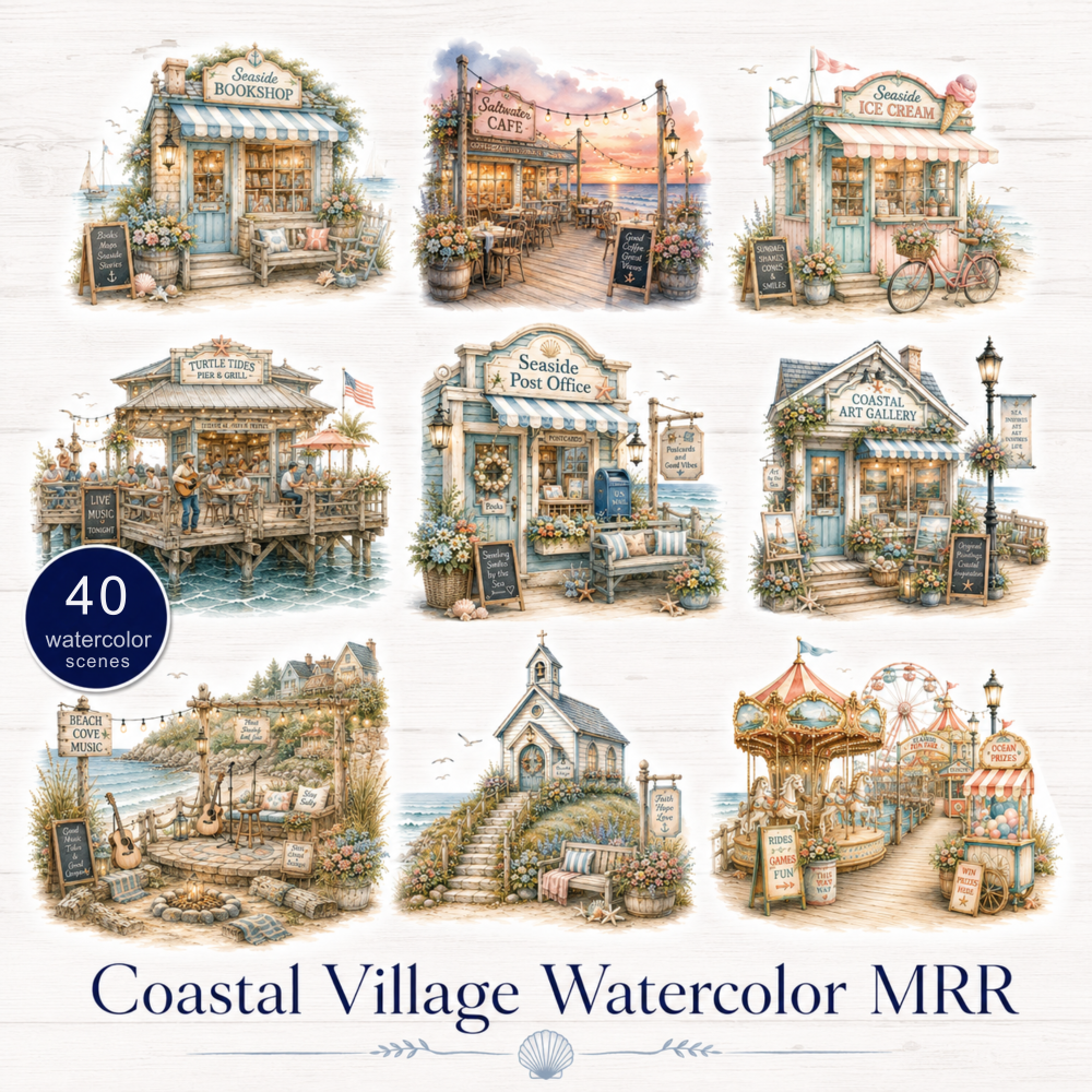 Coastal Village WaterColor MRR