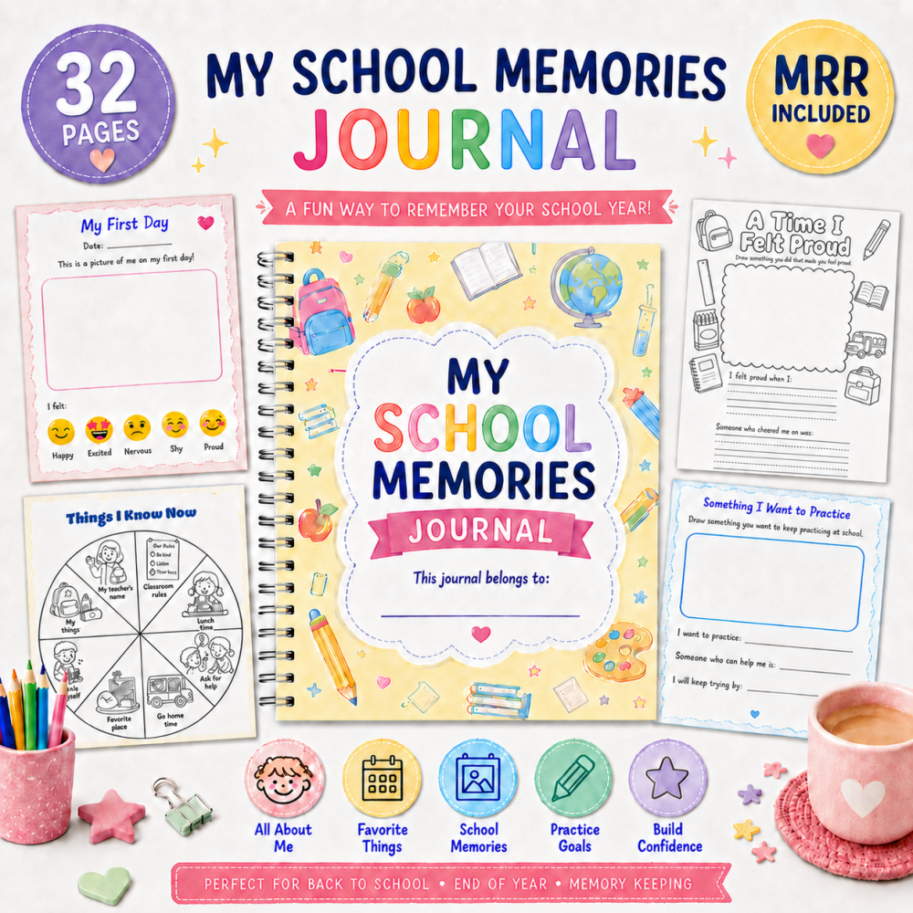 🌸 My School Memories Journal MRR 🌸