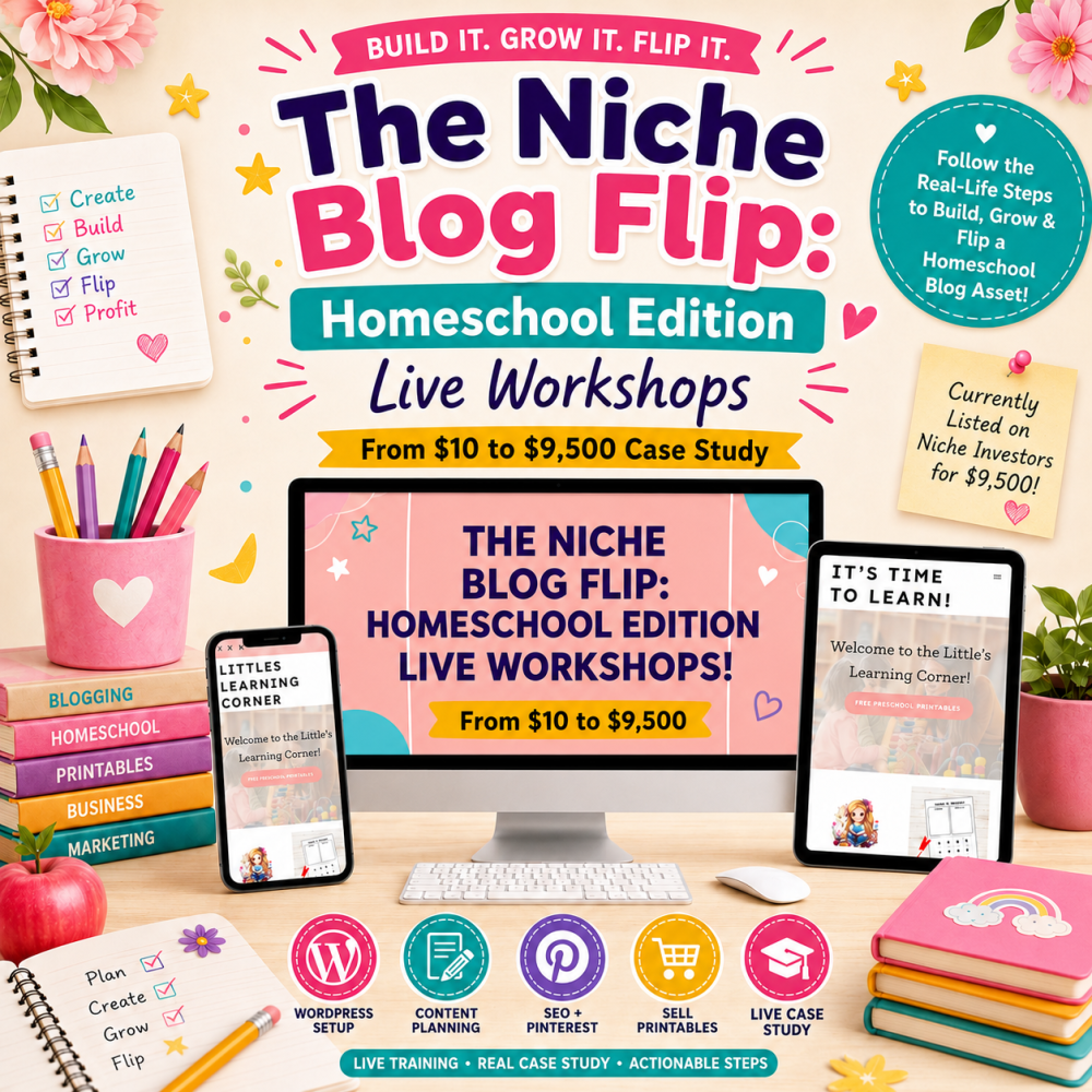 The Niche Blog Flip: Homeschool Edition