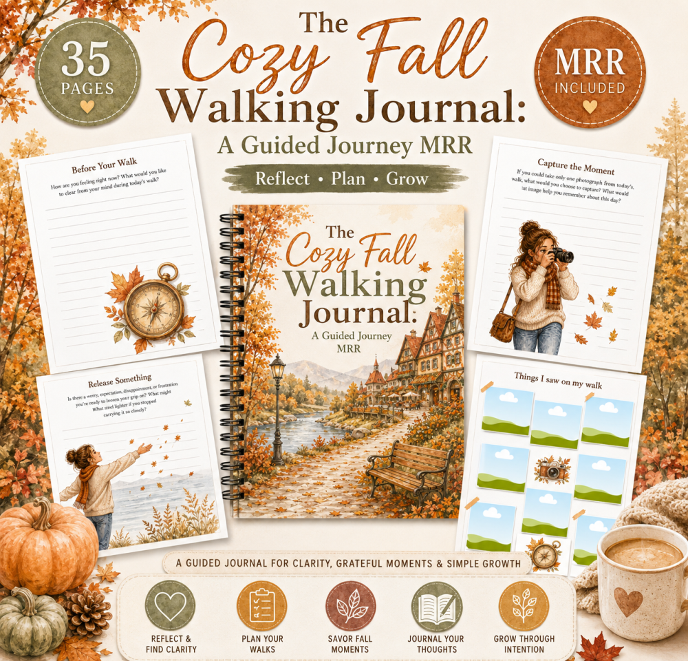 The Cozy Fall Walking Journal: A Guided Journey MRR
