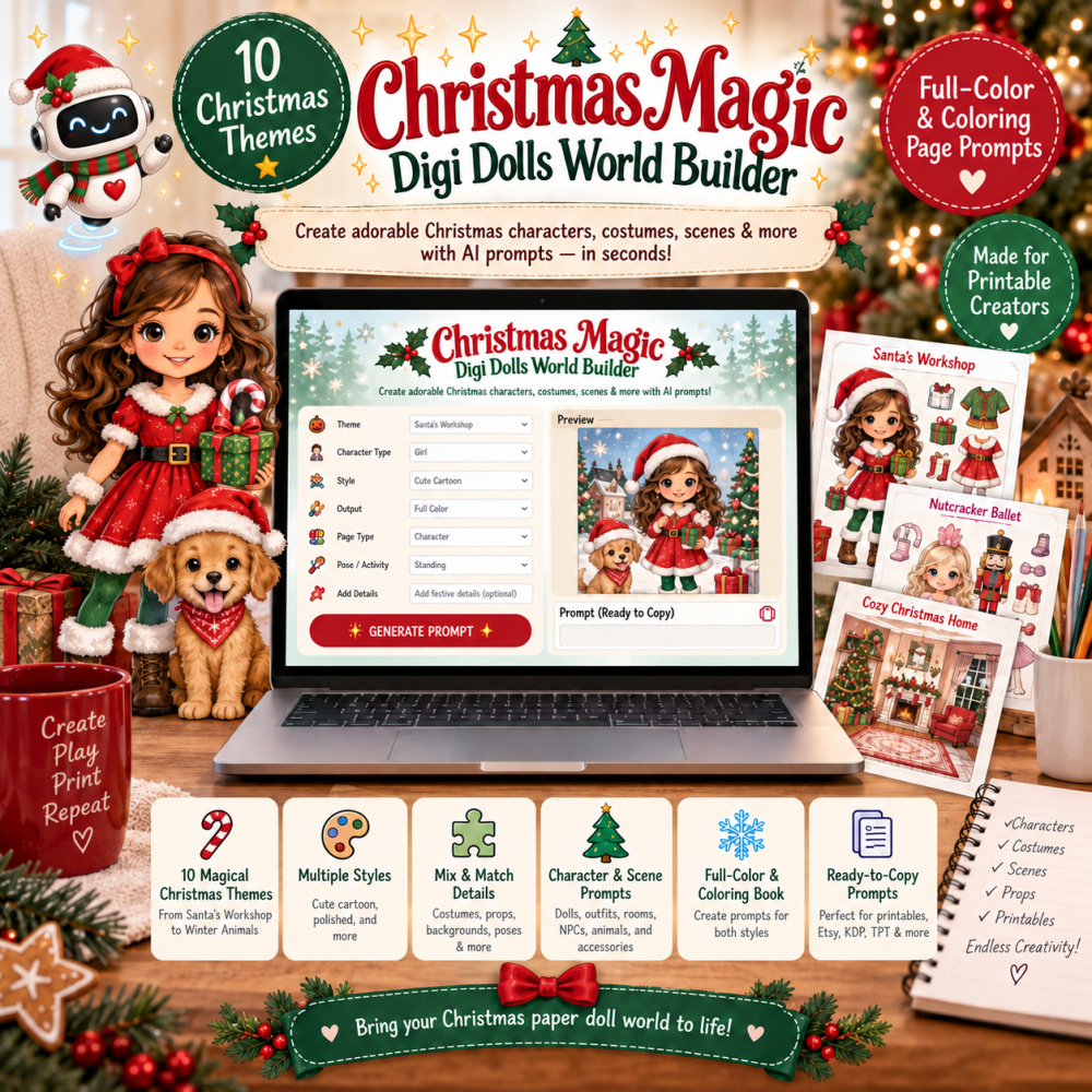 Christmas Magic Digi Dolls World Creator
