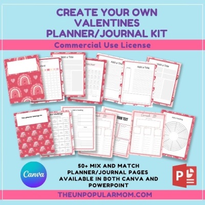 Create Your Own Valentines Day Planner/Journal Combo  Kit11