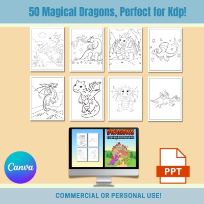 My Magical Dragons Coloring Pack MRR