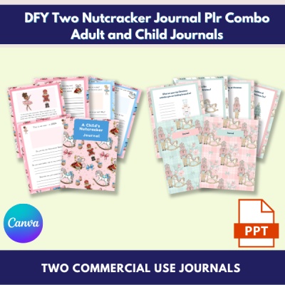 Master Resell Rights DFY Nutcracker Christmas Journal Combo MRR