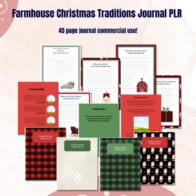 DFY Christmas Family Traditions Journal PLR