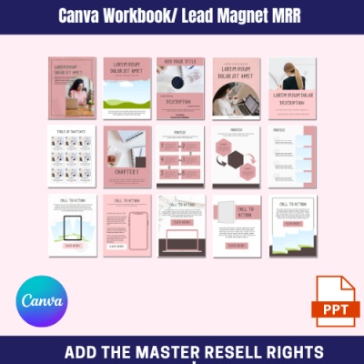 Canva Workbook/ Lead Magnet Template Bundle MRR