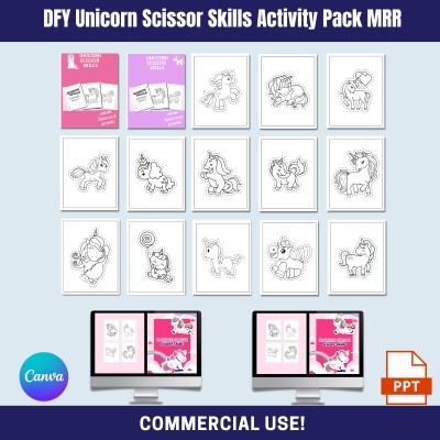 DFY Unicorn Scissor Skills MRR