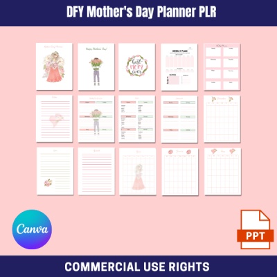 DFY Mother's Day Planner PLR