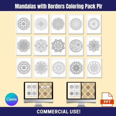 DFY Mandalas with Borders PLR