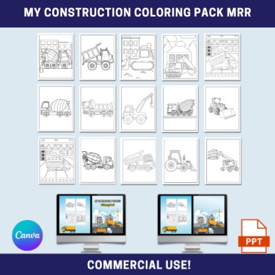 My Construction Coloring Pack MRR