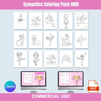 DFY Gymnastics Coloring Pack MRR
