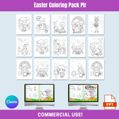 DFY Easter Coloring Pack PLR