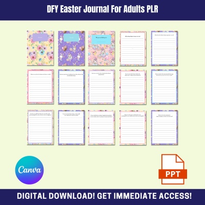 DFY Easter Journal for Adults PLR